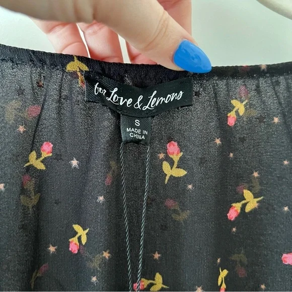 NWT - For Love and Lemons - Juliana Floral-Print Maxi Dress - Picture 7 of 13